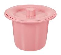 VERDANVERSE Portable Urinal Pot with Lid for Adults, Thickened Household Bedpan in Blush Pink, Multi-Function Toilet Aid Suitable for Travel and Disabled Use