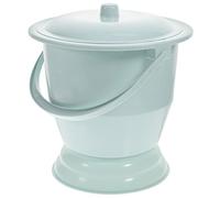 VERDANVERSE Practical Household Spittoon with Lid Portable Urine Bucket for Home Use Non Slip Base Lightweight Chamber Pot for Elderly Pregnant Women