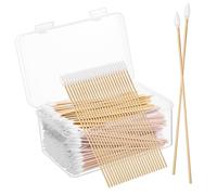 VERDANVERSE Precision Pointed 500pcs Long Cotton Buds for Eye Makeup Removal and Nail Cleaning Soft Applicators for Beauty and Personal Care
