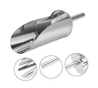 VERDANVERSE Premium Stainless Steel Ice Cube Scoop with Capacity and Smooth Rounded Edge Multi Function Utility Tool for Kitchen Bar Restaurant Flour Grains Candy and Pet Food Use
