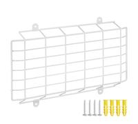 VERDANVERSE Protective Iron Wire Guard for Exit Sign Light, White Wall Mount Cover for Emergency Light, Not Easy to Deform, for Shopping Mall and Cinema Use