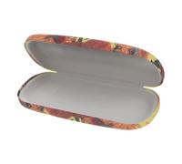 VERDANVERSE Pu Leather Sunglass Case with Unique Sunflower Pattern, Large Capacity Eyewear Organizer for Student Glasses and Painting Tools, Easy to Carry with Comfortable Feel for On-the-go