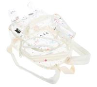 VERDANVERSE Quicksand Fashion Backpack Schoolbag Star Pattern Pvc