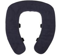 VERDANVERSE Raised Thickened Toilet Seat Cushion for Seniors, Washable Soft Padded Grey Winter Plush Bathroom Seat Cover for Comfort and Safety