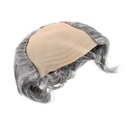 VERDANVERSE Realistic Bald Cap Wig for Men with Short Straight Hair, High Temperature Fiber Material, Easy Styling, Versatile Costume Accessory for Theatrical Productions and Scientist Cosplay
