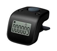 VERDANVERSE Rechargeable Manual Counter Digital with Silicone Finger Tally Ring, Lightweight Sturdy Design Counting Black Mini Press and People Station Use