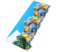 VERDANVERSE Removable Aquarium Background Poster 40x102cm 3d Vivid Fish Tank Wallpaper Double-sided Underwater Scene Tank Décor for Household Aquariums