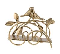 VERDANVERSE Retro Napkin Holder with Artistic Bird Statue Freestanding Tabletop Tissue Dispenser for Dining Tables Cafes and Kitchens Vintage Paper Organizer with Easy Clean Surface