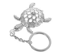 VERDANVERSE Retro Turtle Keychain Pendant Vintage Metal Small Turtle Keyring in Antique Silver for Backpack, Purse, Car - Women’s Hanging Accessory Souvenir