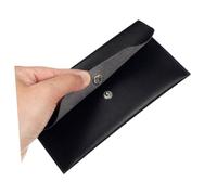 VERDANVERSE Reusable Leather Cash Envelope Wallet for Budgeting Money Organizer Clutch for Women Stylish PU Leather Bill Planner Compact Cash Dividers for Travel Shopping and Everyday Use