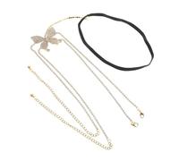 VERDANVERSE Rhinestone Butterfly Leg Chain for Women Adjustable Elastic Thigh Jewelry Sparkling Body Chain Accessory for Summer Events and Daily Wear Versatile Fashion Statement