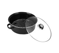 VERDANVERSE Roasted Sweet Potato Pot with Flue Gas Design Roasting Container for Corn Chicken Wings Chestnuts Kitchen Roaster for Easy Flavorful Baking and Quick Roasting