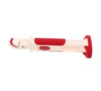 VERDANVERSE Silicone Hot Dish Gripper Clips with Ergonomic Textured Handles Non Slip Bowl Clamp Tongs for Safe Heat Resistant Kitchen Use for Home Cooking and Camping Two Tone White and Red