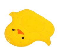 VERDANVERSE Silicone Shower Foot Scrubber Mat with Massage Suction Cups Non-Slip Bath Foot Pad 40x45cm Yellow Animal Design Bathroom Shower Floor Cushion and Relaxation