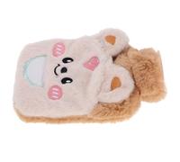 VERDANVERSE Small Hot Water Bottle with Plush PVC Cover, Comfortable Touch Hand Warmer for Winter Use, for Home and Travel, Soft Reusable Hot-Water Bag and Women