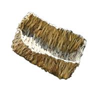 VERDANVERSE Small Pet Grass Nest 23x20x10cm Hand Woven Reed Grass Bed Rabbit Guinea Pig Chinchilla Sleeping House Natural Wicker Cushion for Small Animals