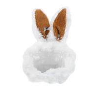 VERDANVERSE Small Pet Plush Warm Hat Headwear with Rabbit Ears for Guinea Pigs Hamsters Chinchillas and Small Animals Cozy Lightweight Costume Accessory for Winter Halloween Christmas and