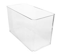 VERDANVERSE Small Transparent Aquarium Desktop Fish Tank Rectangular Plastic Turtle Habitat Reptile Enclosure for Breeding Goldfish Betta in Compact Workspace Decor with Clear View