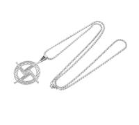 VERDANVERSE St Brigid S Cross Necklace Silver Catholic Pendant Religious Jewelry Amulet Faith Chain for Men Women Irish Protection Symbol Celebration