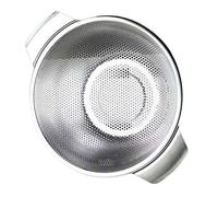 VERDANVERSE Stainless Steel Mesh Sieve Basket Multi Functional Vegetable Strainer Colander with Slip Flat Bottom for Washing Rice Fruit and Pasta Kitchen Use