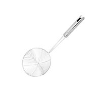 VERDANVERSE Stainless Steel Mesh Skimmer Strainer Spoon with Long Handle for Pasta Noodles Spaetzle and Chips Rust Easy to Clean Frying Ladle with Hanging Kitchen Cooking Tool