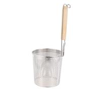 VERDANVERSE Stainless Steel Noodle Sieve with Handle Multi Functional Slotted Scoop Colander Basket for Boiling Straining and Draining Pasta Vegetables and Fried Foods Kitchen Strainer