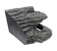 VERDANVERSE Sturdy Resin Reptile Hide Cave for Terrariums Rock Simulation Shelter for Snakes Lizards Turtles Secure Enclosed Habitat Decor Enriching Natural Behavior and Exercise