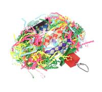 VERDANVERSE Tear Resistant Wooden Parrot Chewing for All Birds Hanging Foraging Encouraging and Shredding Suitable for Parrots Cockatiels and Finches Indoors and Outdoors