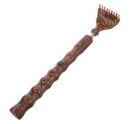 VERDANVERSE Telescopic Wooden Back Scratcher with Extendable Handle for Elderly Adults Manual Itch Relief Tool with Smooth Wood Portable Back Itch Scratcher for Comfortable Self-Scratching