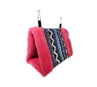 VERDANVERSE Thickened Parrot Hammock Bed Warm Triangle Hanging Nest for Birds Comfortable Pet Sleeping Space Large Beautiful Pattern Color