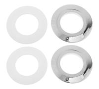 VERDANVERSE Toilet Flush Button Replacement Converter Plate Plastic Material 2 Sets with Reliable Performance, Fits 38mm to 48mm/58mm Buttons for Dual Flush Toilets Suitable for Hotel