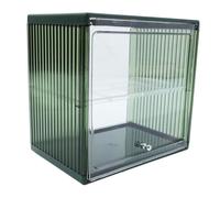 VERDANVERSE Transparent Bread Box for Kitchen Countertop Lightweight Plastic Food Storage Container with Clear Design for Fresh Bread Snacks Fruits Compact Space-saving Bin