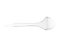 VERDANVERSE Transparent Plastic Ladle with Long Ergonomic Handle for Soup Sauce and Serving Lightweight Reusable Kitchen Utensil for Catering Buffets Parties and Everyday Use