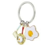 VERDANVERSE Utensil Keychain Pendant Stylish Frying Pan Spatula Charm Keyring for Women Smooth Surface Durable and Easy to Clean Accessory for Bags and Keys