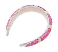 VERDANVERSE Valentine's Day Heart Shaped Hairband Sparkling Sequin Headband for Girls Elegant Hair Accessories for Parties Birthdays and Special Occasions