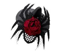 VERDANVERSE Vintage Women's Fascinator Hairpin Lightweight Elegant Spider Headpiece for Halloween Party Wedding Cocktail Tea Party Accessory Glamorous Bridal Clip