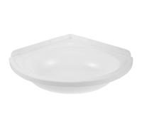 VERDANVERSE Wall Hung Wash Hand Basin Small Corner Bathroom Vanity Sink Triangular Plastic Tiny Vessel Sink with Smooth Water Flow and Easy Installation for Bathroom or Balconies