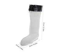 VERDANVERSE Warm Insulated Removable Boot Liner for Men Furry Cotton Liner for Rain Boots Thermal Protection for Outdoor Hiking and Fishing Height