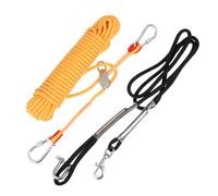 VERDANVERSE Wear-resistant Pet Dog Tie Out Cable Nylon Camping Chain with Swivel Hook for Outdoor Puppy Walking and Training Gear