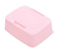 VERDANVERSE Wet Tissue Dispenser Pink PP Refillable Storage Box with Pullout Function for Nursery and Travel Cotton Wipes Holder