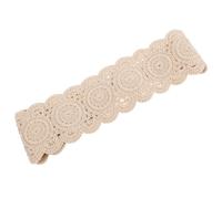 VERDANVERSE Wide Headbands for Women Stylish Summer Headscarf Knitted Crochet Bandanas Lace Hair Scarf Versatile Hair Accessory Sun Shield Soft Cotton
