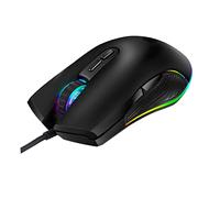 VERDANVERSE Wired Usb Gaming Mouse 7 Keys Rgb Backlit Optical Professional Computer Mouse for Pc Laptop Gamers Matte Black with Illuminated Logo Suitable for Gaming and Office Use Random Color