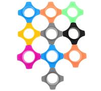VERDANVERSE Wireless Mic Silicone Anti-Roll Rings 10Pcs Non-Slip Protective Sleeve for Karaoke, Concerts, and Public Speaking Events, Assorted Colours
