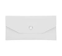 VERDANVERSE Women’s Pu Money Envelope Wallet Budget Organizer Cash Pouch for Budgeting with Reusable Design Minimalist Lady Wallet for Weddings and Birthdays Milk White