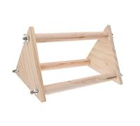 VERDANVERSE Wood Chicken Stand Natural Wood Perch for Parrots Roosters Chicks and Birds Durable Bird Cage for Exercise Coordination and Balance Skills Easy to Install and Use