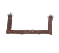 VERDANVERSE Wooden Bird Perch Stand Natural Wood Twig Stable Parrot Cage Accessory for Budgies Medium Cage Resting Platform for Pet Birds Chewing and Climbing