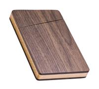 VERDANVERSE Wooden Business Card Holder Magnetic Card Case Slim Solid Walnut for Men and Women