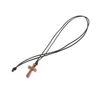 VERDANVERSE Wooden Cross Necklace for Couples Small Durable Wood Cross Pendant Jewelry for Men and Women Unique Minimalist Design for Car Mirror Everyday Wear