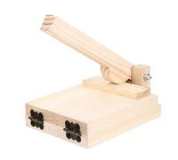 VERDANVERSE Wooden Dough Presser Mold for Dumpling Wrappers Practical Kitchen Gadget with Fine Workmanship Comfortable Hand Feel Sturdy Manual Dough Pressing Tool for Easy Dumpling Making