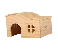 VERDANVERSE Wooden Hamster Hideout Pet Cabin for Play and Rest Safe Nibble for Hamsters Guinea Pigs and Mice Comfortable Durable Design for All Year Use